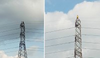 হাতিরঝিলের মাঝে শত ফুট উঁচু বৈদ্যুতিক টা...